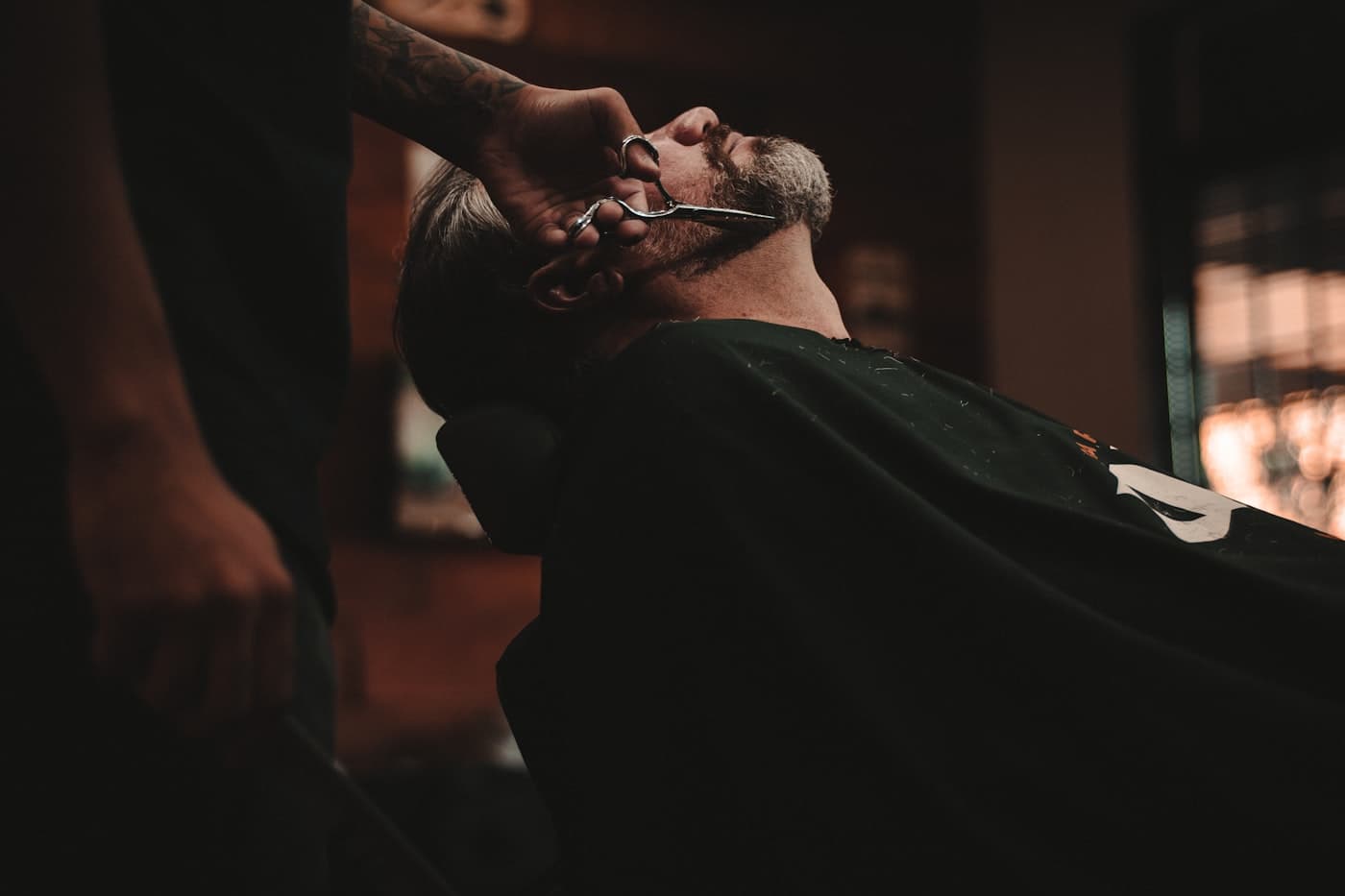 Beard grooming tools and products: clippers, scissors, comb and balm