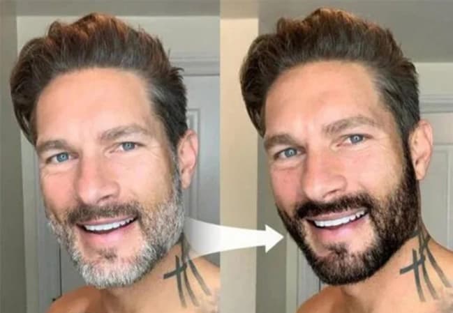 Tonal beard colour application