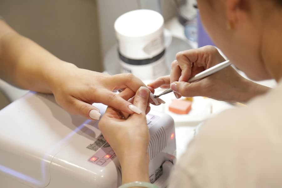 A precise hand and nail treatment