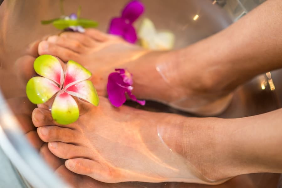 A complete pedicure treatment